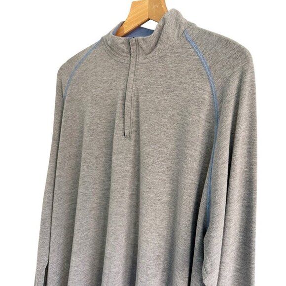 Johnnie-O Mens Sz XL Gray Sully 1/4 Zip Pullover - Picture 4 of 11